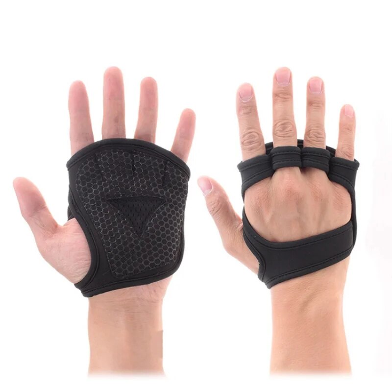 Gym Fitness Gloves Hand Protector Men Women Bodybuilding Workout Power Weight Lifting Training Gloves Dumbbell Grips Pads