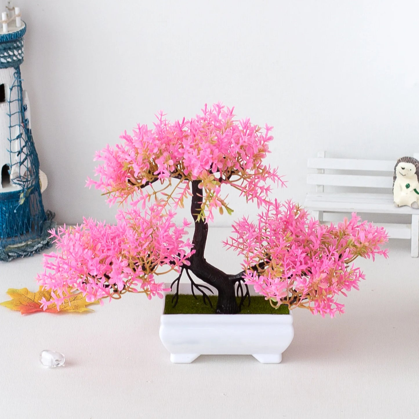Artificial Plant Bonsai Small Tree Pot Fake Plant Flower Potted Decoration Home Hotel Garden Decoration Room Table Decoration