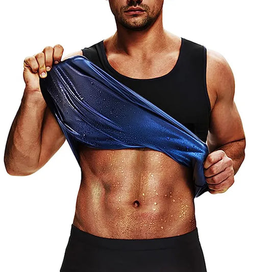 Sauna Shapers Men Workout Vest Sweat Enhancing Tank Top Premium Slimming Shapewear Waist Trainer Heat Trapping Fitting Shirt