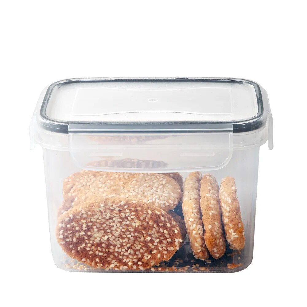 Kitchen 7pcs Food Containers Set BPA Free Plastic Airtight Storage Box With 10stickers and Pen